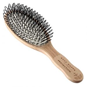 Acca Kappa Brosse ovale en nylon bouclé en bois de hêtre (Gifts & Care, neuf)