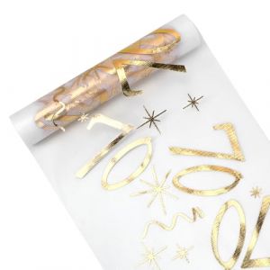 Chemin de Table Anniversaire 70 Ans, 28 CM x 10M Chemin de Table Or, Deco Anniversaire 70 Ans Femme Homme, Decoration Table Anniversaire Rouleau Brillant (KANGMUKEJI, neuf)