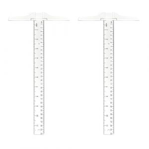 OPVYAEU 2 Pi&egrave;ces T Carr&eacute; Plastique Transparent, T-Square Plastique, Regle 30 cm, T-R&egrave;gle Transparent, T Carr&eacute; pour Dessin et Disposition G&eacute;n&eacute;rale Travail &Eacute;cole Bureau Maison Esquisse Outil de Mesure (HAN JIAWEI DE DIAN, neuf)