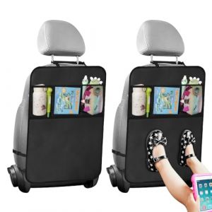 Adiwo 2 Pi&egrave;ces Protection Dossier Voiture, Kick Mats, Tapis de Protection pour Dossier de Voiture, Protections Arri&egrave;re pour Enfant avec Poches Anti-Salet&eacute; R&eacute;sistant aux Taches pour SUV, Jeeps, Camions (Yoowe, neuf)