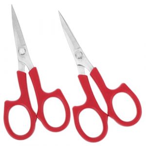 UKCOCO 2pi&egrave;ces Ciseaux Sourcil Lot pour Coupe Cheveux Barbe et Sourcils Pratiques et Portables pour Usage Salon et Domicile (Gaporgira, neuf)