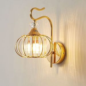 Moderne cristallo verre éclairage mural appliques murales vintage industriel loft E27 Luminaire Salle de Bain Intérieur Éclairage Pour Salon Chambre Restaurant (Ampoule non incluse)… (Chao Zan Maoyi, neuf)