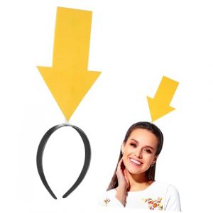 Healeved 2 Pièces Bandeau De Flèche Boppers De Flèche Jaune Avec Pointe De Flèche Cerceau De Cheveux De Nouveauté Bandeau De Cheveux Créatif Coiffure Décorative Diadème Accessoires De (Accompany JY, neuf)