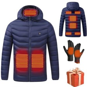 Yolimok 2024 Veste Chauffante Manteau Doudoune Chauffant Homme Femme &eacute;Lectrique Usb V&ecirc;Tement De Chauffage Avec 8 Zones De Chauff&eacute; Gilet Chaud Lavable Pas Cher Chauffant Veste Pour Ski P&ecirc;Che (YAOJIWANG  FR, neuf)