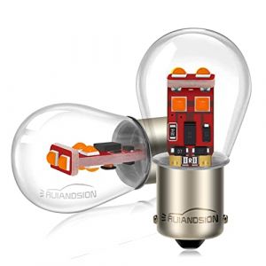 Ruiandsion 2 pi&egrave;ces ampoule LED 1156 1141 1073 7506 BA15S rouge 9V-30V 12V puces LED 3535 6 SMD Remplacement pour les feux de frein et les feux arri&egrave;re Sans polarit&eacute; (Ruiandsion, neuf)