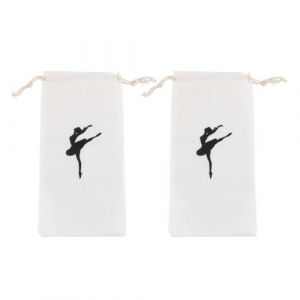 Enwye Lot De 2 Sacs &Agrave; Chaussures De Ballet Pour Femmes, Sac De Rangement &Agrave; Cordon, Sac &Agrave; Dos De Voyage Portable Pour Chaussures De Pointe, Sac &Agrave; Cordon Polyvalent (Enwye, neuf)