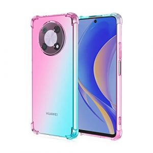 JIAFEI Coque pour Huawei Nova Y90 &Eacute;tui Protecteur en Souple Silicone TPU Antichoc Housse de Protection en Couleur D&eacute;grad&eacute;e Compatible avec Huawei Nova Y90 Rose/Vert (Jiafei, neuf)