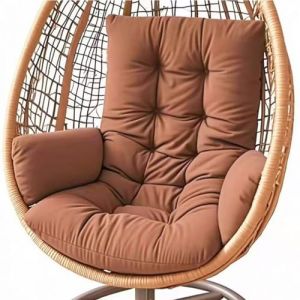 AQIGR Coussin Fauteuil Suspendu, Coussin de Jardin, Coussin de Remplacement pour Chaise D'oeuf Suspendue Intérieur et Extérieur, Coussin Balancelle, pour Terrasse, Jardin(Coffee Brown) (AMZGRZ, neuf)