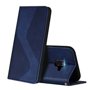 ZONNAVI Coque pour Samsung Galaxy A8 2018, Premium &Eacute;tui Housse en Cuir de Protection avec [Emplacements Cartes] [Magnetique], Clapet Folio Portefeuille pour Samsung A8 2018 (Bleu) (ZONNAVI, neuf)