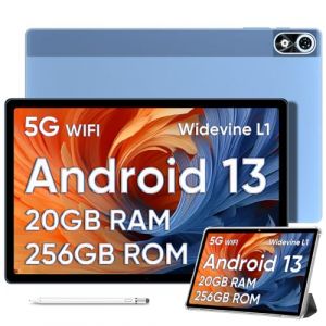 DOOGEE Tablette Android 13 T10 Plus, &Eacute;cran 2K de 10,51", 20GB RAM+256GB ROM(1TB TF), 8250mAh, Cam&eacute;ra 13MP Tablette, T&Uuml;V Certificat, Dual 4G LTE+5G WiFi Tablette Tactile, Widevine L1/Face ID (Vendora FR, neuf)