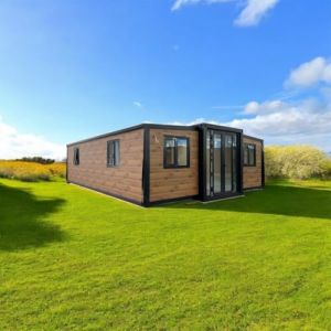 Maison de conteneur extensible de 6,1/9/12 m – Maison modulaire pliable avec tailles personnalisables, disposition configurable et installation rapide | Petite maison préfabriquée pour jardin, bureau (Wkclnfs, neuf)