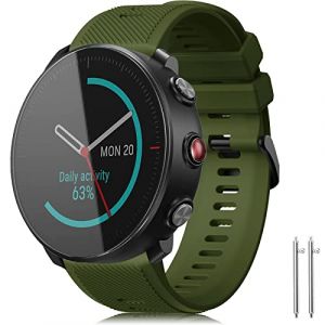 TOPsic Bracelet Polar Vantage M2 Bande, Silicone Bande Remplacement Sport 22mm Bracelets pour Polar Vantage M, Vantage M2, Grit X, Grit X Pro, Grit X Pro Titan, Vantage V2 Shift (TOPsic, neuf)