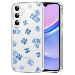Xylota Coque pour Samsung S20 FE/S20 Lite, Aesthetic Fleur Design Motif Transparent Housse Etui Silicone &Eacute;tui, &Eacute;l&eacute;gant Protection Femme Fille Bumper Case pour Samsung S20 Fan Edition 6,5'' - Bleu (AMCREST HOLDINGS, neuf)