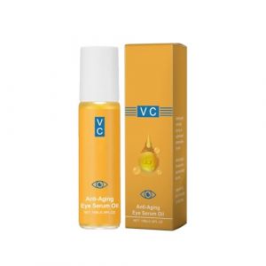 Huile pour les yeux &agrave; la vitamine C, roll-on, essence anti-rides pour poches sous les yeux et cernes, soin hydratant, 10 ml, rouleau de s&eacute;rum pour les yeux anti-rides, contre les cernes, les poches (fenghongg, neuf)