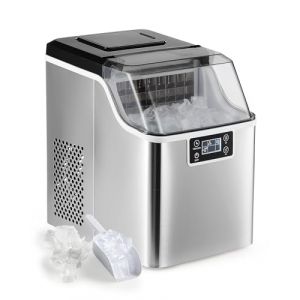 CO-Z Machine &agrave; Gla&ccedil;ons 22kg en 24H, 24 Gla&ccedil;ons en 11-20 Minutes, Ice Maker 160W R&eacute;servoir d&rsquo;Eau 3,2L Fonction Auto-Nettoyage, avec Pelle et Panier &agrave; Gla&ccedil;ons, Portable pour Maison Bureau Bar Restaurant (FYX FR, neuf)
