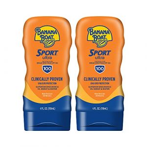 Banana Boat Sport Performance Sunblock Lotion SPF 100, 4-Ounce Bottles (Pack of 2) by Banana Boat (Gorgeous Result, neuf)