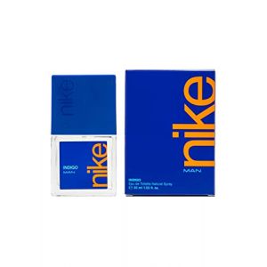 NIKE - Indigo, Eau de Cologne pour homme, 30 ml, format voyage, Parfum homme, Eau de toilette naturelle et masculine, Ar&ocirc;me bois&eacute; et fruit&eacute;, Parfum jeune, captivant et longue dur&eacute;e (DE RUY, neuf)