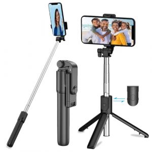 Perche Selfie Bluetooth Perché à Selfie Bâton Selfie TikTok Selfie Stick Trépied Bâton Selfie Bluetooth Extensible Monopode Réglable Rotation Téléphone Télécommande Amovible pour IPhone et Android (monisi, neuf)