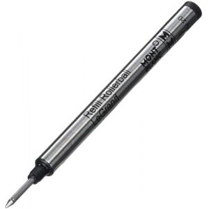 Montblanc 105164 Recharge pour Stylo Rollerball Montblanc - 2x Mystery Black - Noir - Meisterstück LeGrand - M - Taille Medium (Intervisio, neuf)