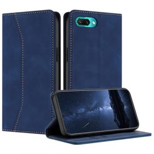 Mo-Beauty Coque Compatible avec pour Huawei Honor 10, Etui Protection pour Huawei Honor 10, Housse en Cuir PU Portefeuille Rabat Clapet Case, Pochette Flip Magn&eacute;tique &Eacute;tui Case Coque Cuir (Bleu) (Mo-Beauty EU Store, neuf)