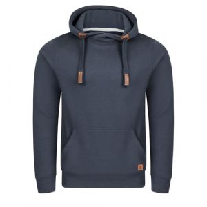 Riverso RIVniklas Pull &agrave; Capuche pour Homme avec Capuche et Poche Kangourou, col crois&eacute; r&eacute;gulier, uni, Coton, Gris, Marron, Vert, Rouge, Bleu, Noir, S, M, L, XL, 2XL, 3XL, 4XL, 5XL - Bleu - XXXXL (Jeans-direct, neuf)