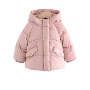 NEXT Fille Manteau rembourr&eacute; imperm&eacute;able avec doublure en fausse fourrure Rose 5 Ans-6 Ans (Next Germany GmbH, neuf)