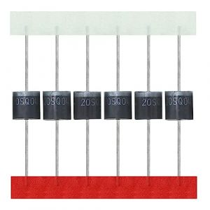 AUKENIEN 20 Pièces 20SQ045 Diode Schottky 20A 45V Axial Diodes Redressement 20 Ampères 45 Volts R-6 pour Protection Panneau Solaire (AUKENIEN Official EU, neuf)