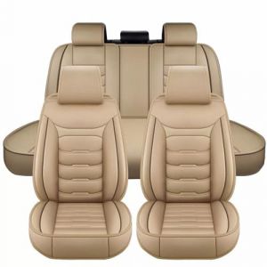 Housses de Siège de Voiture pour F??d S-Max 2015-present,Ensemble de Housse de Siege Voiture en Simili-Cuir,Couvre Sieges pour Avant et Arrière (DIEGEROUJIAMO-EU, neuf)