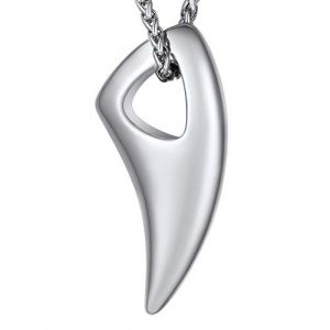 Richsteel Collier Dent de Loup Homme Acier Inoxydable,Pendentif Viking Amulette avec Chaîne Ajustable 55+5cm,Bijoux Protection Nordique pour Hommes,Garçons,Femmes (Richsteel Jewellery, neuf)