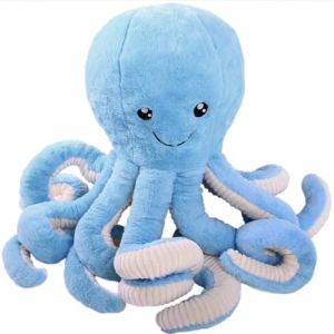 Gustaw Grand Ours en Peluche XXL - Pieuvre Géante, Nounours, Teddy Bear Ourson - Idéal comme Cadeau (Bleu, 40cm) (DearBear, neuf)