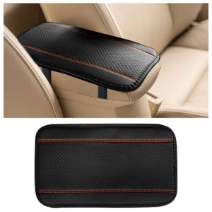 Flaconi Coussin Accoudoir Voiture,Accessoire Voiture,Voiture Accoudoir Pad,Housse Accoudoir Voiture,Tapis de Boîte D'accoudoir de Voiture,Universel pour la Plupart des Voitures(Noir&Orange) (shenhua auto, neuf)