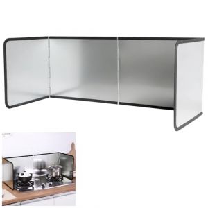 Fousenuk Plaque Anti Projection Cuisine, 4 Côtés Anti Eclaboussure Cuisine Pliable Protection D'Écran Anti-Éclaboussures, Facile À Nettoyer Kitchen Gadgets pour Cuisson, Rôtir, Évier (76x29x30cm) (COMAN STORE S.R.L., neuf)