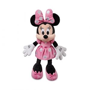 DISNEY STORE Peluche officielle Minnie Mouse rose pour enfants, personnage câlin avec texture floue et détails brodés, peluche Disney adaptée à tous les âges. (SELECT PARLOUR, neuf)