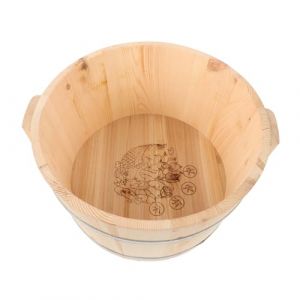 Beaupretty Bain De Pieds En Bois Naturel 21 Cm De Profondeur Sans Peinture Pour Garçon Et Filles Bain De Pieds Spa Maison Bassine De Trempage (kiLIHK, neuf)