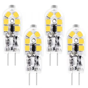 Ampoule LED T3 G4 - Culot bipolaire JC Ampoule halog&egrave;ne &Eacute;quivalent 20W, 360&deg;, sans scintillement, ampoule &agrave; culot &agrave; broches Ampoules 12V MR11 G4/GU4/GZ4 Culot bipolaire (Blanc Froid 6000K, 4 Pi&egrave;ces) (KUNKA-EU, neuf)