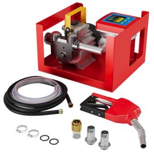 Wiltec Pompe &agrave; Fuel Gasoil bio Autoaspirante &ndash; 230 V / 550 W / 60 l/min &ndash; avec Pistolet de distribution &agrave; arr&ecirc;t automatique, Compteur num&eacute;rique et tuyaux (Wiltec Wildanger Technik GmbH, neuf)