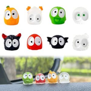 LACHT 8 Pi&egrave;ces Decoration Voiture, D&eacute;coration Voiture, Mini Figurine, Figurine D&eacute;corative Pour Tableau De Bord, Accessoire Int&eacute;rieur Voiture, Cadeau Automobile (candy27seven, neuf)