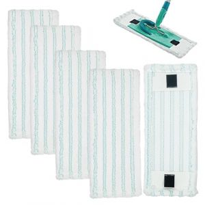 5Pi&egrave;ces Serpill&egrave;res de Rechange pour Leifheit Clean Twist M Ergo Micro Duo 38x16cm Housse de Rechange compatibles avec Leifheit Housse de Rechange en Microfibre pour Tous Les Sols (JUTong, neuf)