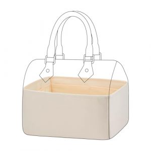 DGAZ Organisateur de Sac à Main en Soie pour LV Speedy, Soyeux et Lisse, de Luxe pour Fourre-Tout (SP25, Craie) (DGAZ fr.Store, neuf)