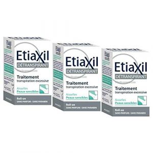 Etiaxil detranspirant sudo-régulateur aisselles pour peaux sensibles bille 3x 15ml (ParapharmaQuiet, neuf)