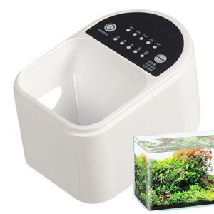 Distributeur Automatique de Nourriture pour Poissons - Distributeur Automatique Intelligent avec Minuterie - Accessoire d'alimentation Intelligent pour Poisson Chat Tortue Bassin Extérieur (WANGfeilllzx, neuf)
