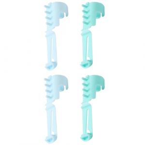 Lot de 4 guides de fil Guide Knitting Doigts Guide Fil Plastique Guide Fil Séparé Outils pour Crochet Tricot (NAEANSTOER, neuf)