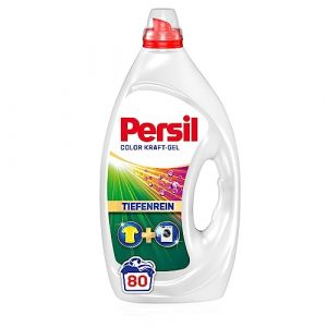 Persil Color Kraft-Gel (80 lavages), lessive liquide avec technologie de propret&eacute; en profondeur, lessive pour linge pur et fra&icirc;cheur hygi&eacute;nique pour la machine, efficace &agrave; partir de 20 &deg;C (Cool&Shop, neuf)