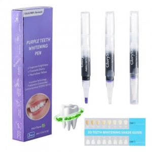 Focenat 3 pi&egrave;ces Violet Stylo de Blanchiment des Dent, Gel deBlanchiment des Dentes,Stylo Nettoyage Dents, Kit Blanchiment Dentaire, Soins des Dentsblanchiment,&eacute;limination Efficace Des Taches,Menthe (MARI GLOBALNEXT S.R.L., neuf)