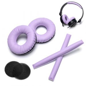 Voarmaks Coussinets de rechange en mousse pour casque Sennheiser HD25 HD 25 HD 25-1 HD25-1ii HD25SP HMD25 HME25 HMEC25 Violet (MusicMate2015, neuf)
