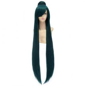 LINLINCD Perruque de cosplay Sailor Moon pour cosplay, Halloween, cosplay, pour femme, bandeau de cinéma, Pluto Mizuno Tomoe Chibiusa Cosplay Perruques Postiche Chapeau Sailor Pluto (qiu lai shan mao hang, neuf)