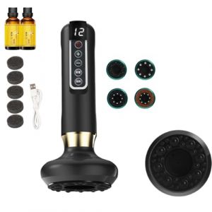 Serenya Masseur Anti Cellulite Avis, Serenya Anti Cellulite Puissant Appareil Massage Cellulite, Ventouse Electrique Anti Cellulité, Avec 12 Modes D'Aspiration (Têtes améliorées-Gris) (Chahuo, neuf)