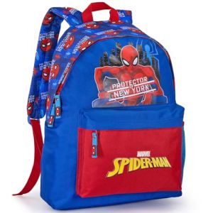 Sac à dos scolaire enfant 41 × 31 × 18 cm pour Spiderman Fan – idéal CP–CM2 – style cartable léger et résistant, bretelles rembourrées, poches pratiques, porte-bouteille – Idée Cadeau Garçon (clondo, neuf)