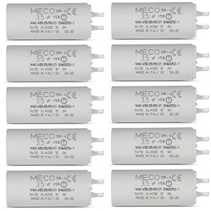 Lot de 10 Condensateurs 3.5 µF Spécial volet roulant Moteur 10 Nm à petites cosses 2,8mm - GARANTIE 1 an (OCTOLENZ, neuf)