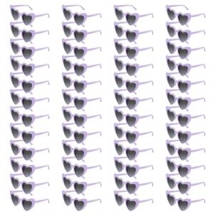 BOUBONI Lot de 6/12/24/48 lunettes de soleil en forme de c&oelig;ur - Lunettes de soleil vintage en forme de c&oelig;ur en vrac - Lunettes de soleil pour enterrement de vie de jeune fille pour femmes - Pour (Bouboni Direct, neuf)